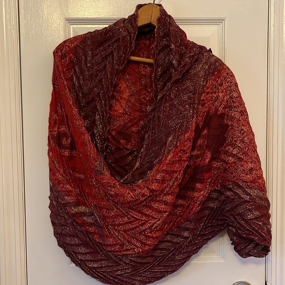 Infinity scarf. Earth tones with hint of shimmer.